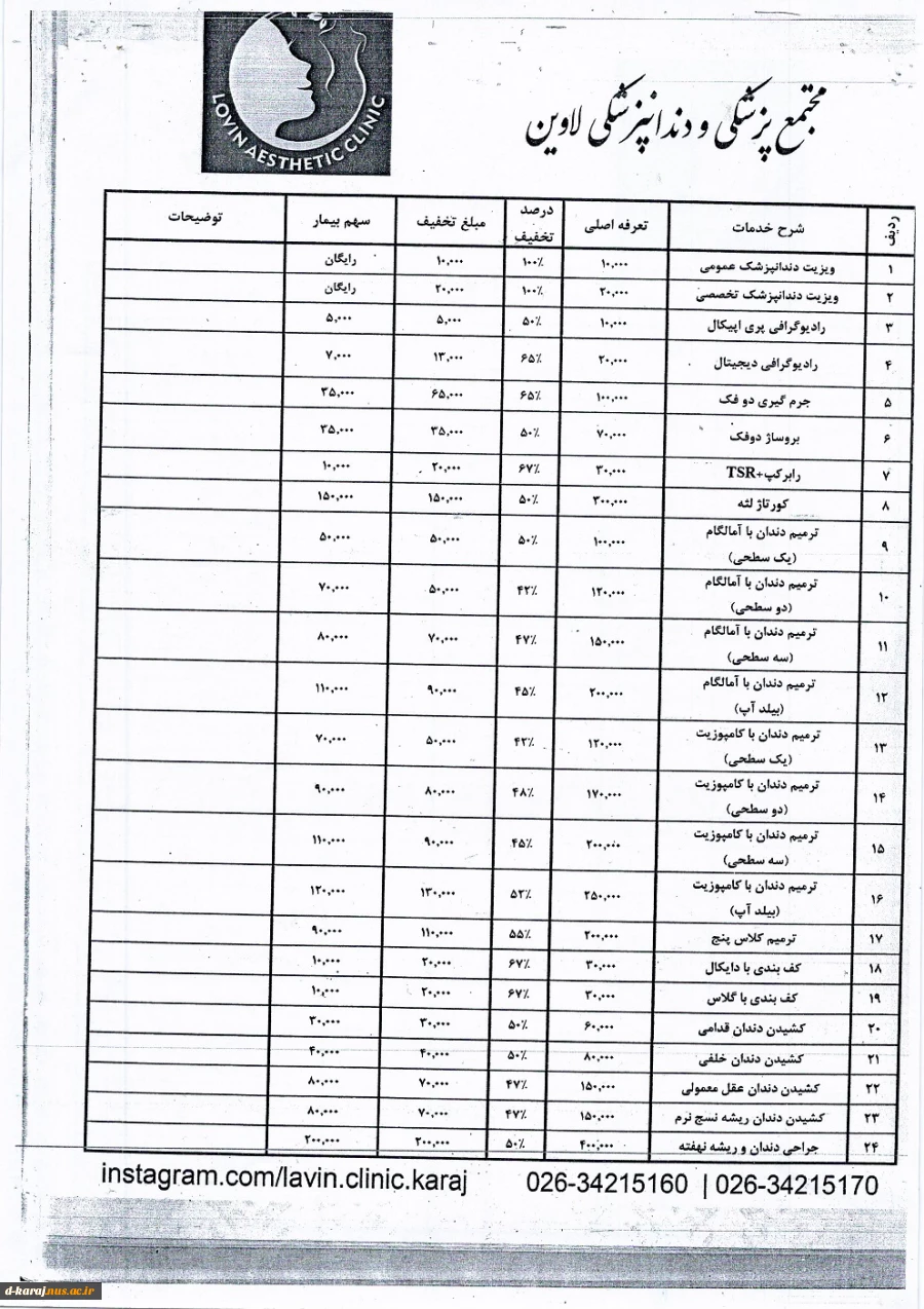 عقد تفاهم نامه پزشکی ودندانپزشکی لاوین وآموزشکده دختران کرج 9