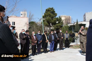 برگزاری مراسم رونمایی از یادمان شهید گمنام آرمیده در آموزشکده دختران  کرج 2