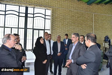 بازدید ریاست دانشگاه ملی مهارت، هیئت همراه و دکتر معظمی، عضو هیئت امنای دانشگاه از آموزشکده پسران گلپایگان 2