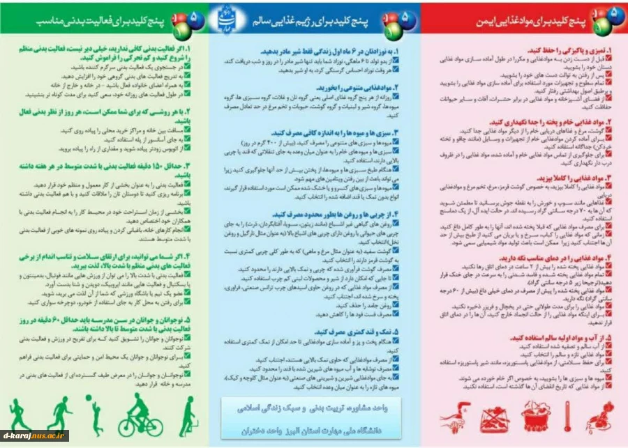 خودمراقبتی و تغذیه مناسب