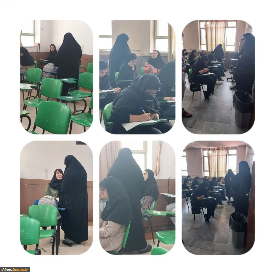 گزارش تصویری از بازدید نماینده نظارت و ارزیابی دانشگاه ملی مهارت از برگزاری امتحانات پایان ترم
